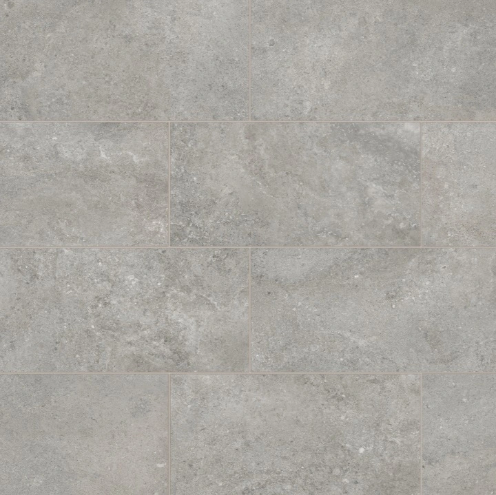 Honed Porcelain Field Tile in Grey