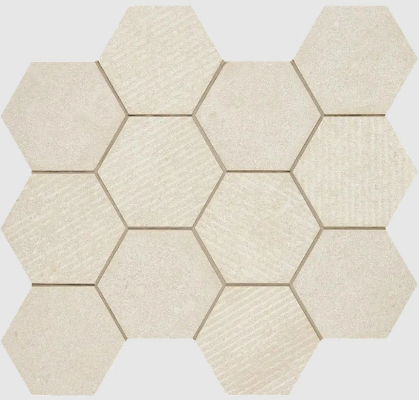 Intense Clair Mixed Hex 4″ Mesh