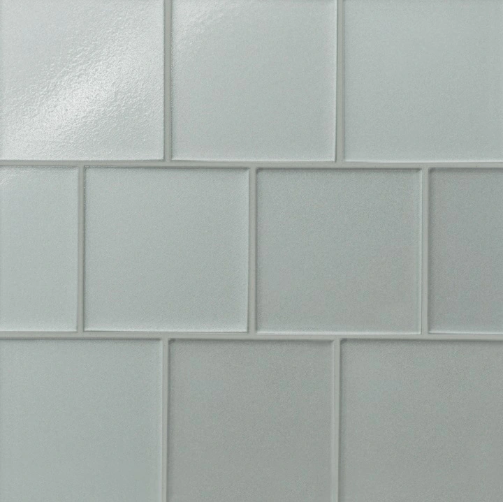 Matte Glass Field Tile in Silver