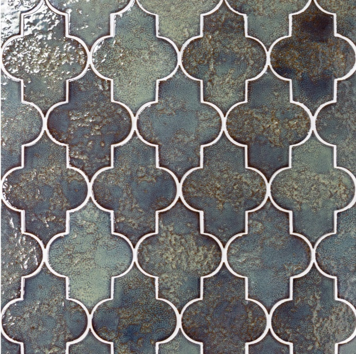 Lantern 3" x 8" Glossy Porcelain Tile in Cobalt
