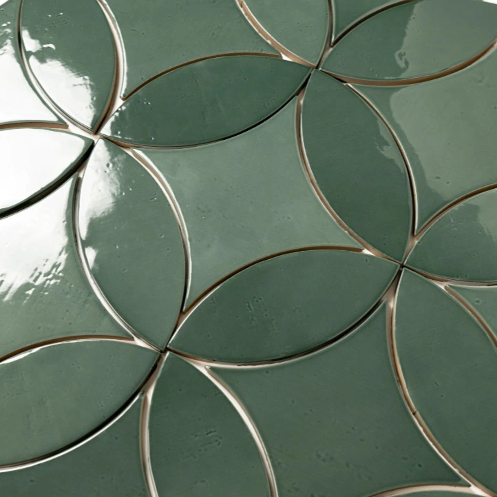 Legacy 6.5" x 6.5" Glossy Kite Porcelain Tile in Lagoon