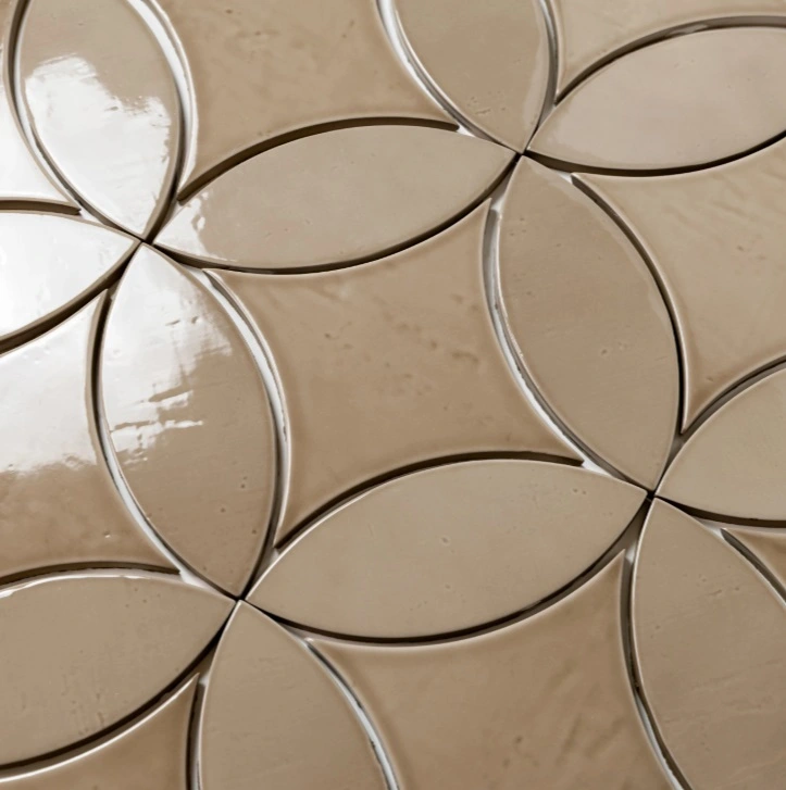 Legacy 6.5" x 6.5" Glossy Kite Porcelain Tile in Linen