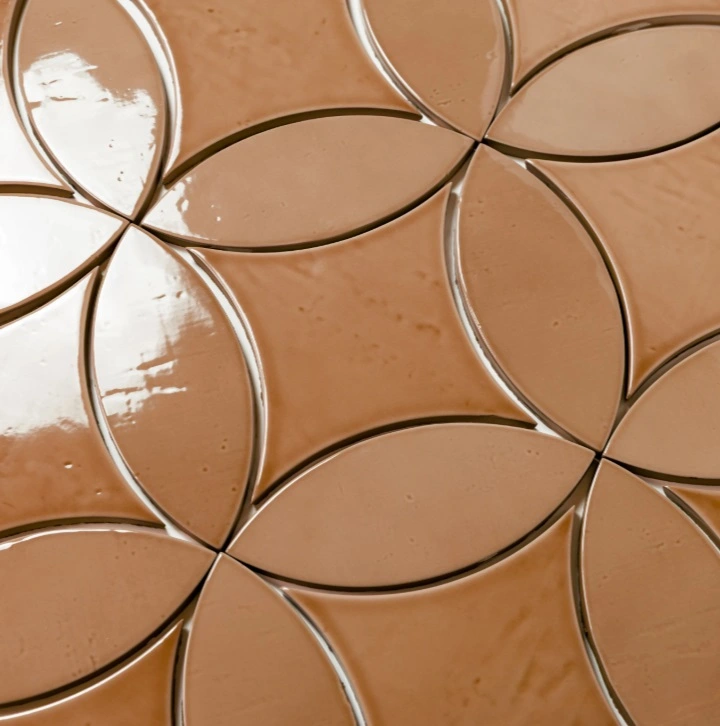 Legacy 6.5" x 6.5" Glossy Kite Porcelain Tile in Siena