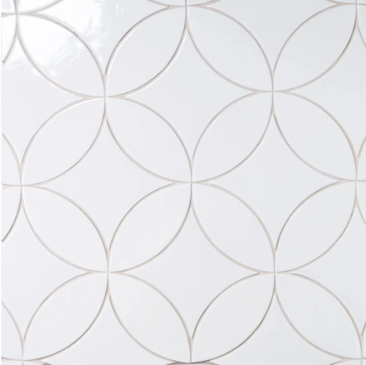 Legacy 3" x 8" Glossy Petal Porcelain Tile in White