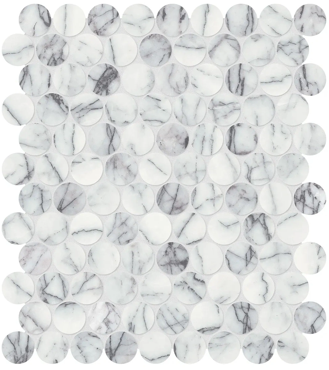 Lilac Volta Penny Round Mosaic