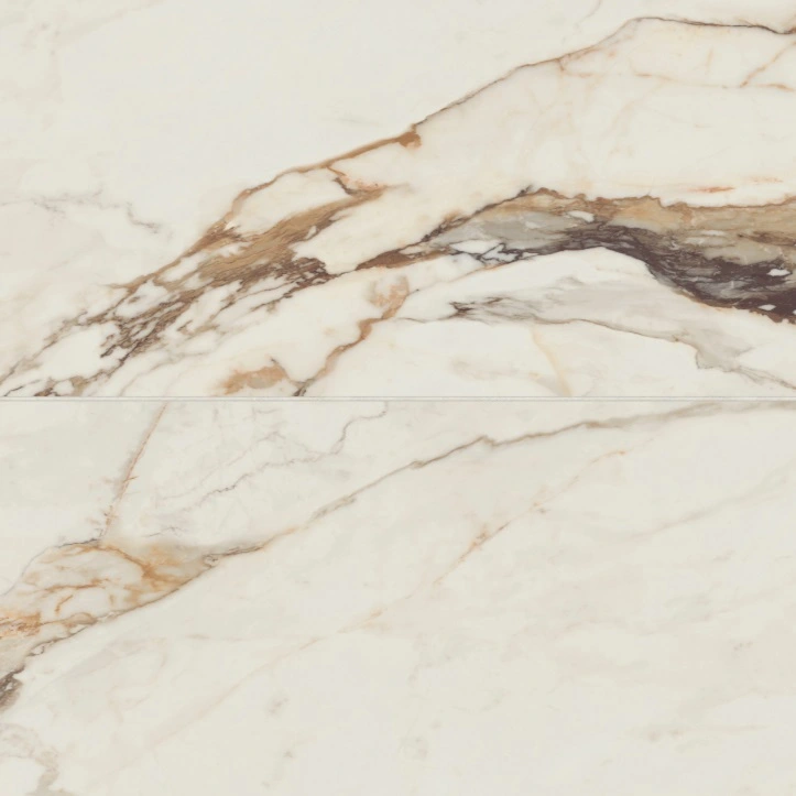 Satin Porcelain Field Tile in Calacatta Borghini