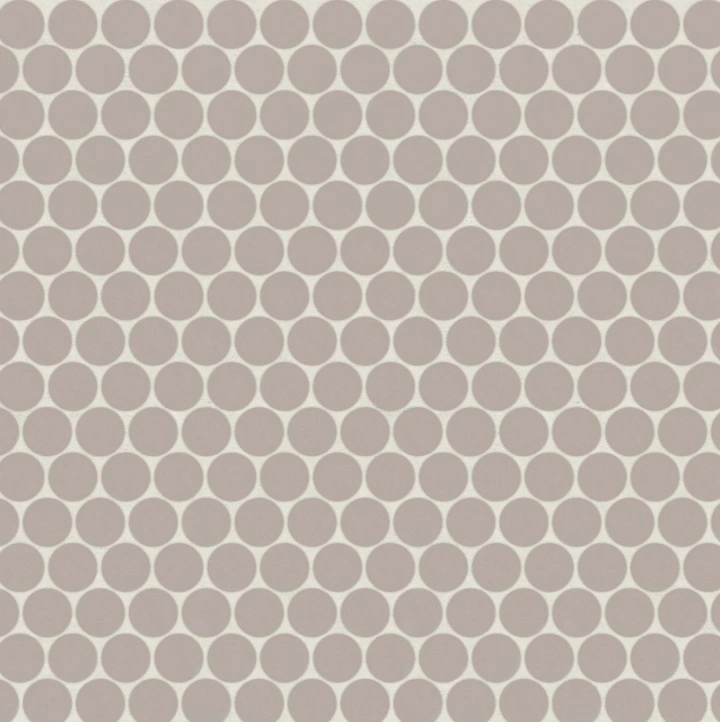 Penny Round Matte Porcelain Mosaic in Coastal Cliff Penny Round Matte Porcelain Mosaic in Coastal Cliff