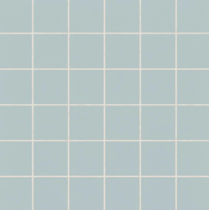 Square Matte Porcelain Mosaic in Misty Blue