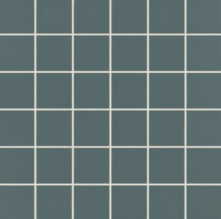 Square Matte Porcelain Mosaic in Ocean Teal