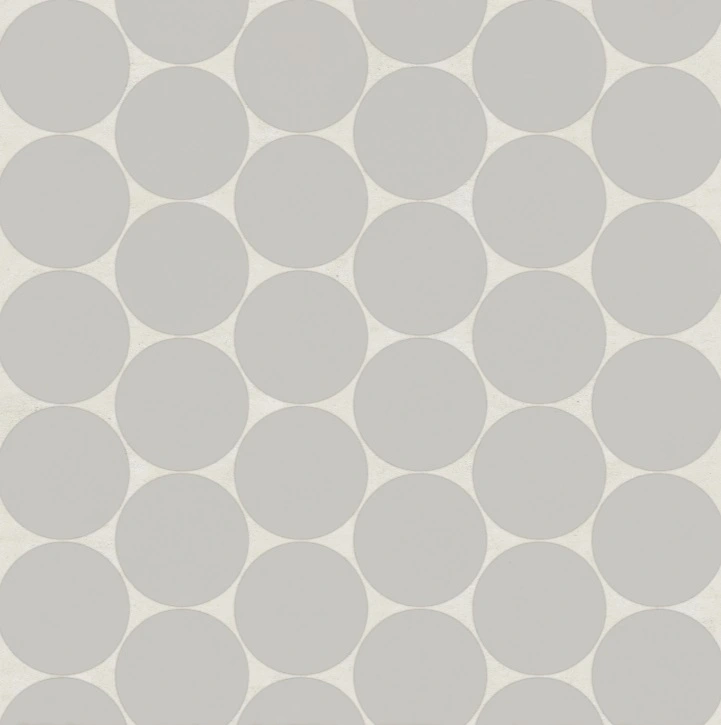 Marin 2" Penny Round Matte Porcelain Mosaic in Pebble Gray