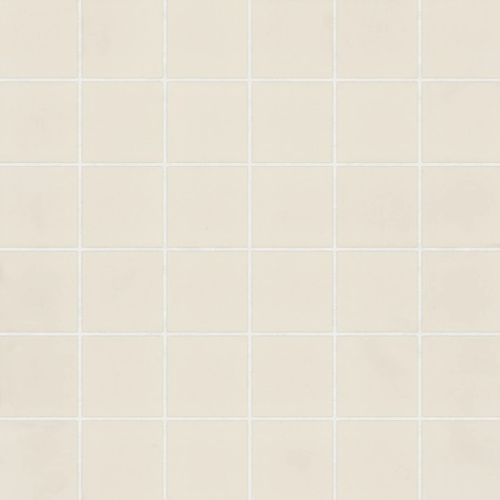 Square Matte Porcelain Mosaic in Sand Dollar