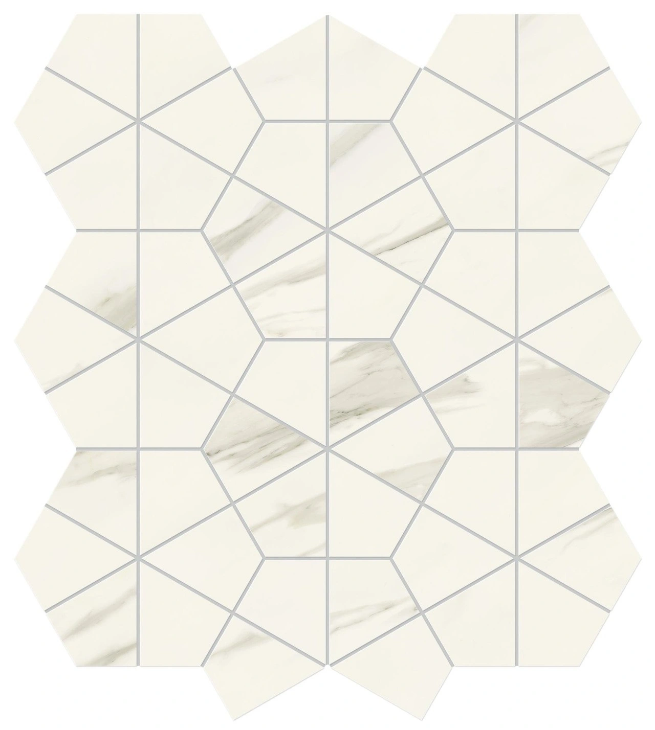 Calacatta Meraviglia Hexagon Lapp.