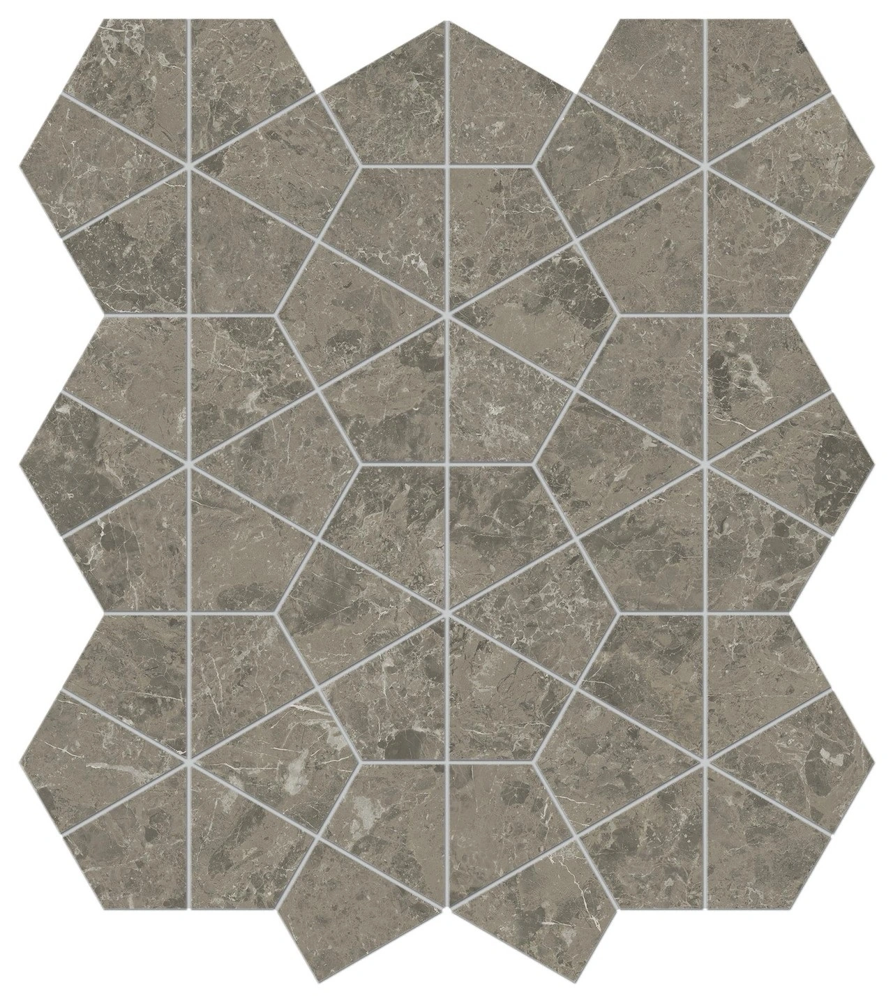 Grigio Elegante Hexagon Lapp.
