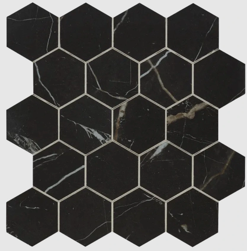 Marvel Black Atlantis Matte Small Hex 2-5/8 Mesh