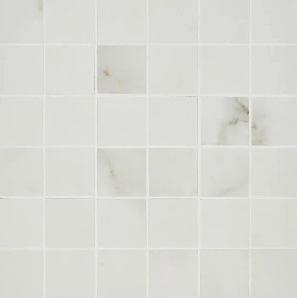 Marvel Calacatta Apuano Matte 2 x 2 Mosaic Mesh
