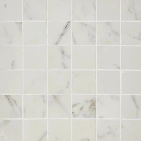 Marvel Calacatta Extra Matte 2 x 2 Mosaic Mesh