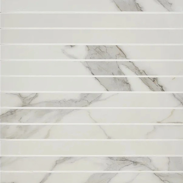 Marvel Calacatta Extra Matte Straight Stack 1 x 12 Mesh