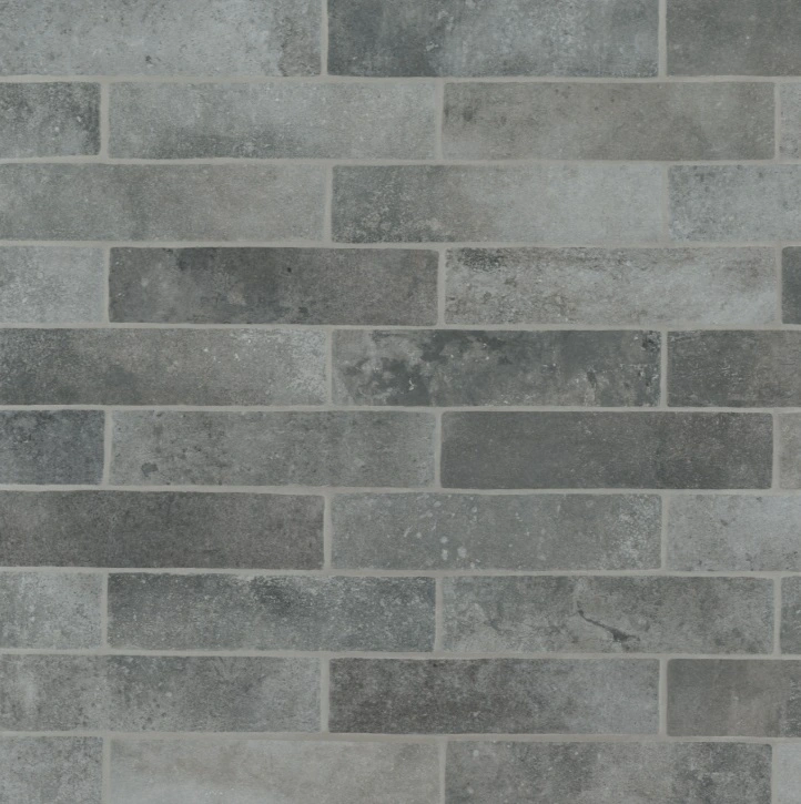 Matte Brick-Look Porcelain Field Tile in Big Sky