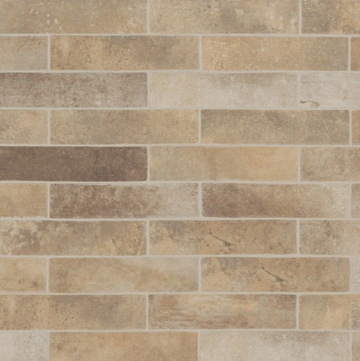 Matte Brick-Look Porcelain Field Tile in Flathead