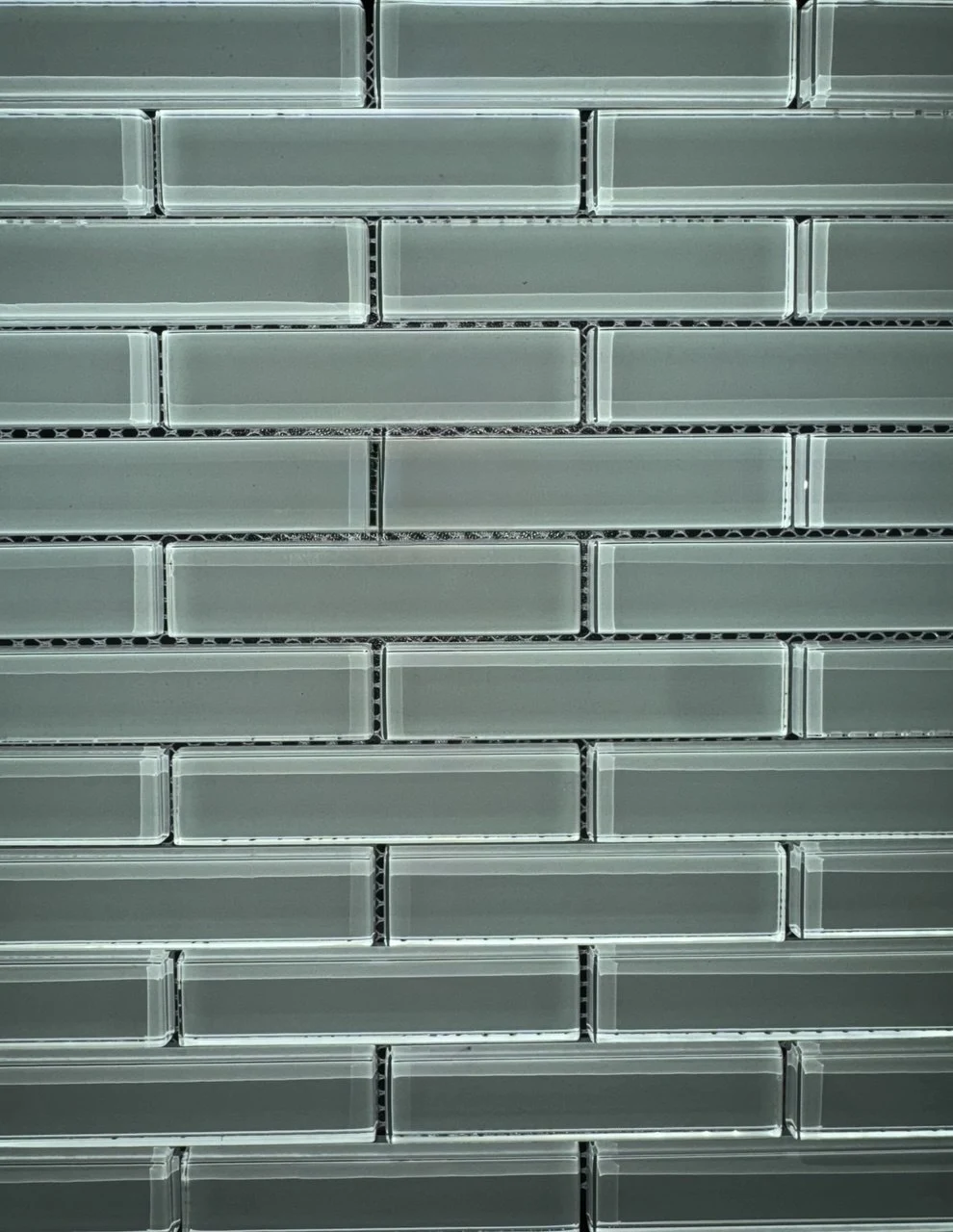 Sage Glass Brick Mosaic
