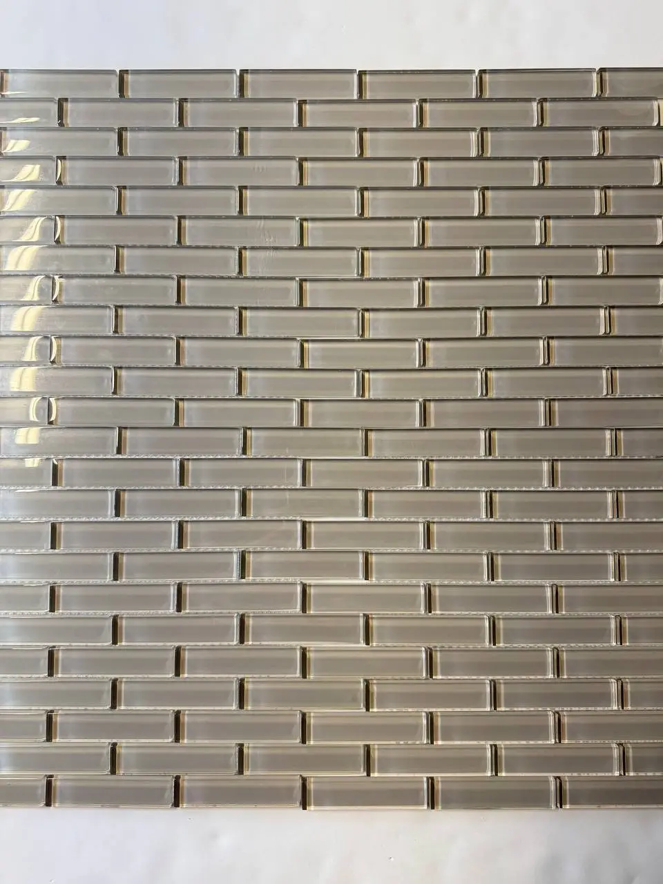 Grey Glass Brick Mosaic