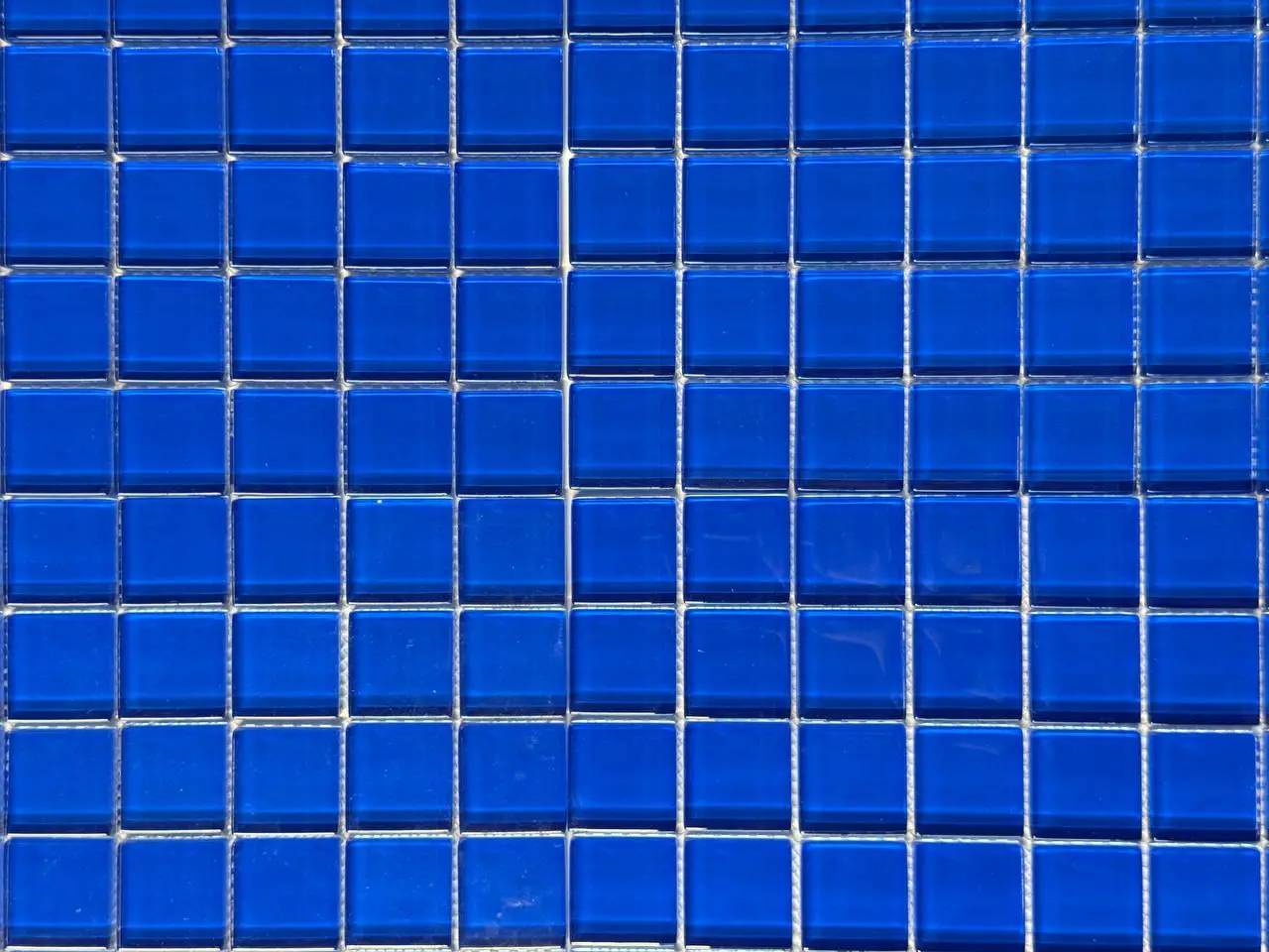 Blue Square Glass Mosaic