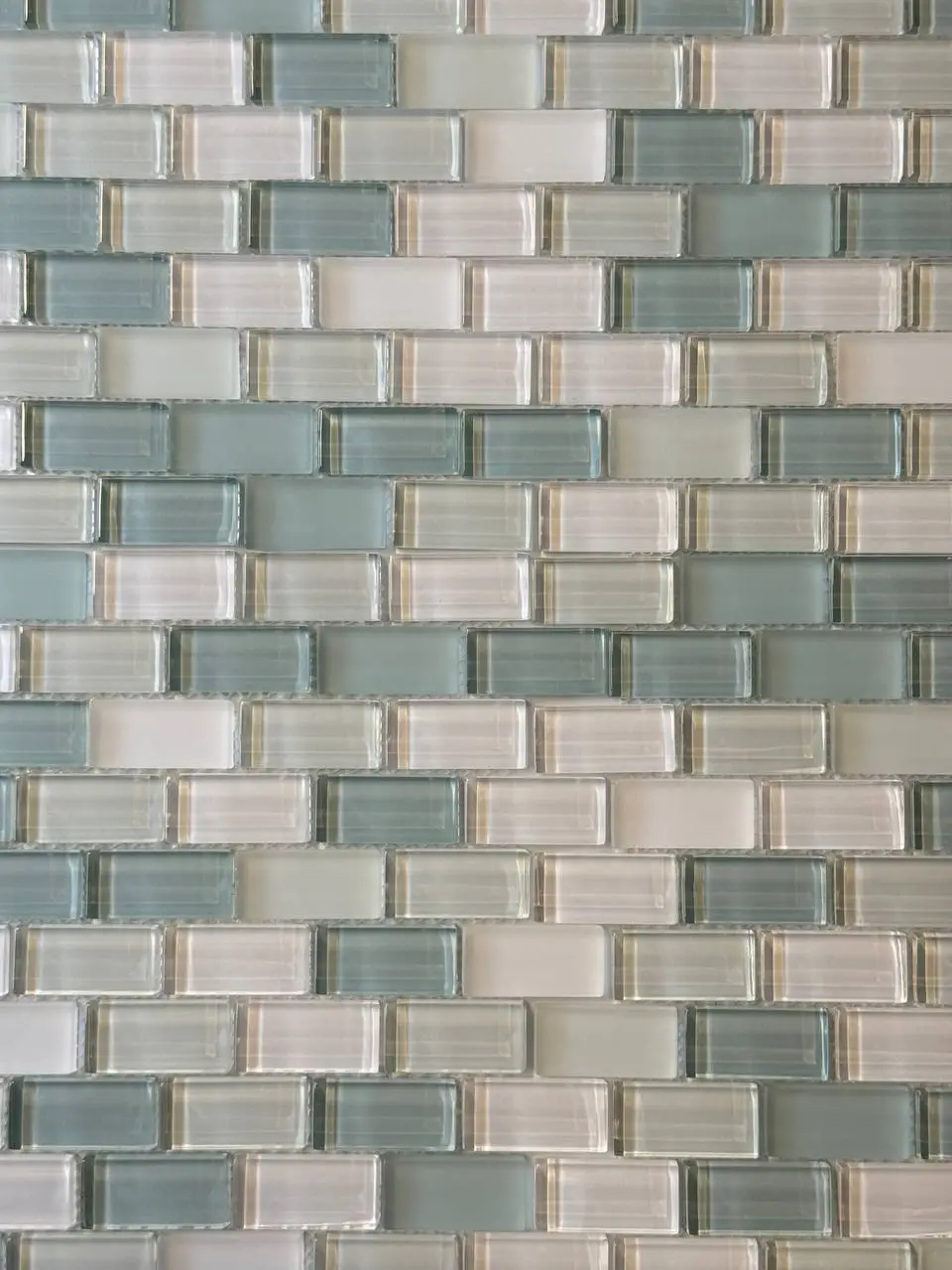 Grey Blue Glass Mosaic
