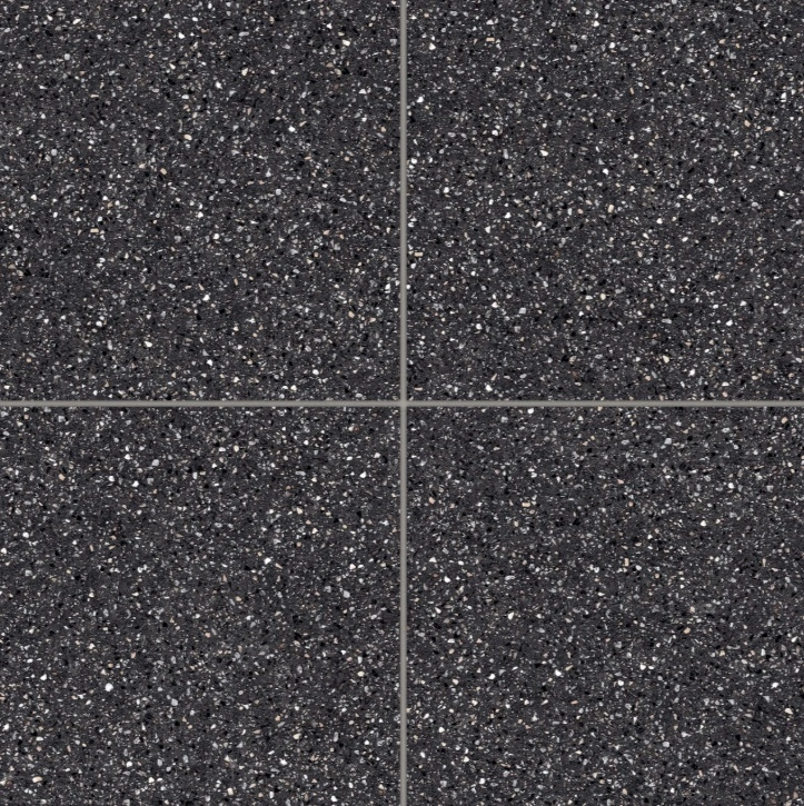 Mystere 24" x 24" Structured Porcelain Tile in Black