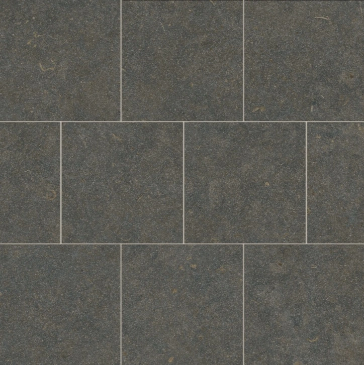 Soft Textured Matte Porcelain Offset Mosaic in Classic