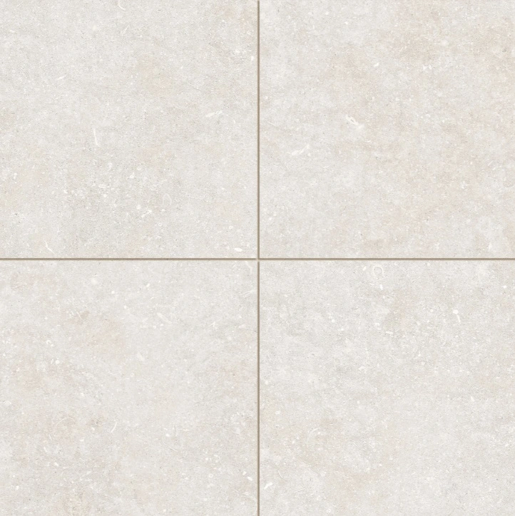 Soft Textured Matte Porcelain Tile in Ice