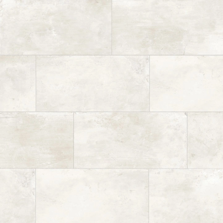+One Matte Porcelain Field Tile in Chalk