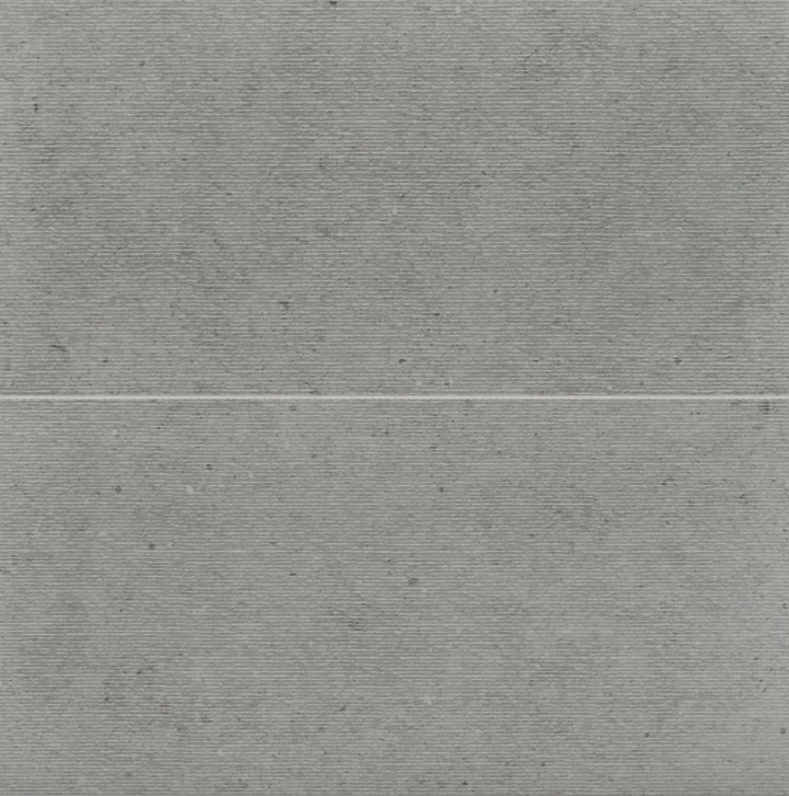 Poetry Stone 24" x 48" Satin Porcelain Deco in Grey