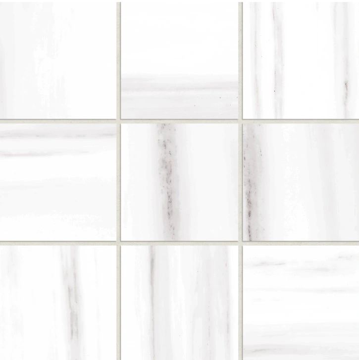 Prati 4" x 4" Honed Porcelain Mosaic in Dolomite