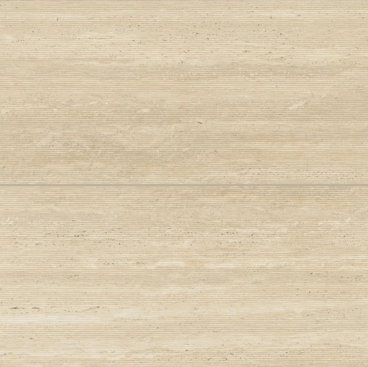 Sensi Roma 24" x 48" Satin Porcelain Wave Deco in Cream