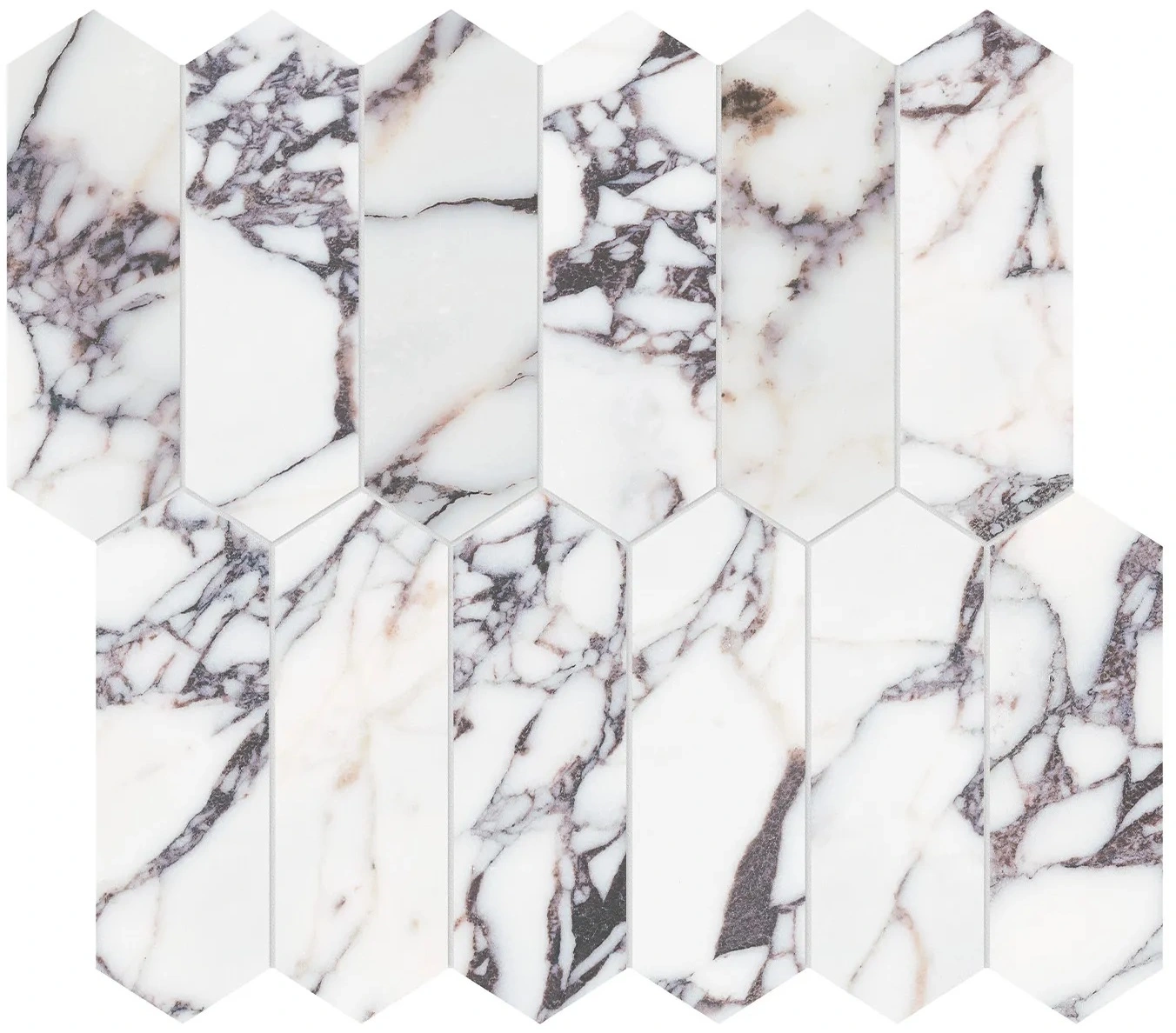 Viola Roccia Picket Mosaic