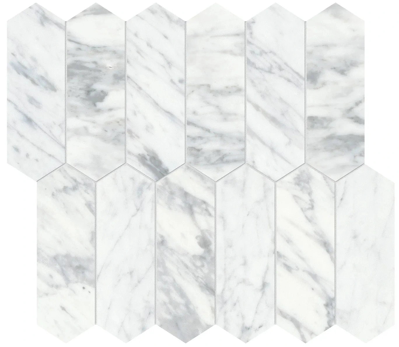 Virtue Bianco Picket Mosaic
