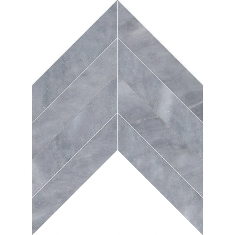 Allure Light Polished Chevron Waterjet Marble Mosaic