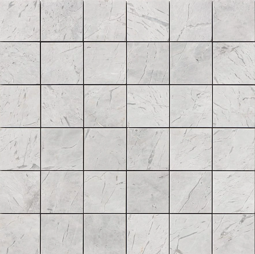 Avalanche Honed 2x2 Marble Mosaic