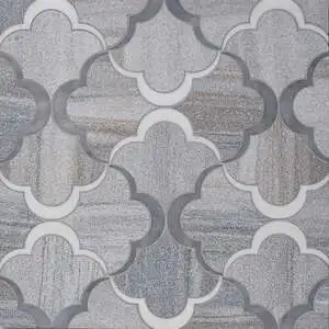 Snow White, Allure, Skyline Multi Finish Nuage Marble Mosaic