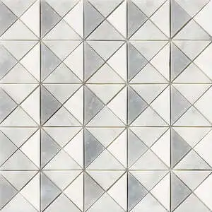 Snow White, Allure, Glacier Multi Finish Devon Marble Mosaic
