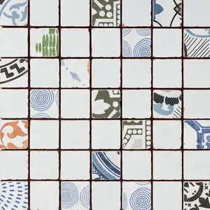 Antiqued Blend Multifinish 2x2 Glazed Terracotta Mosaic