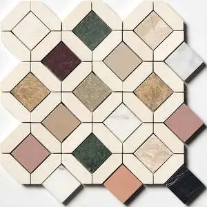 Blend Honed Louna Marble Mosaic