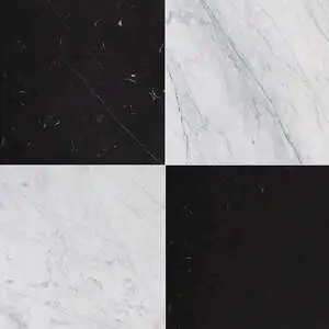Avenza, Black Honed Checkerboard Pattern Marble Tile