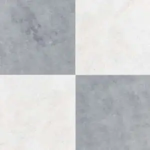 Allure, Glacier Honed Checkerboard Pattern Marble Tile