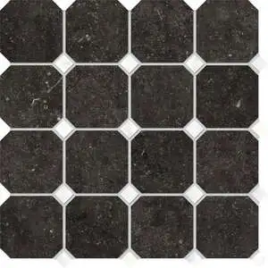 Black Octagon/White Dot Mosaic