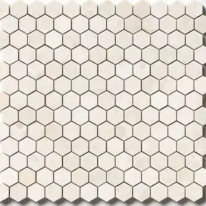 Delano Honed Hexagon 1x1 Marble Mosaic