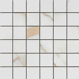 Calacatta Oro Polished 2x2 Porcelain Mosaic