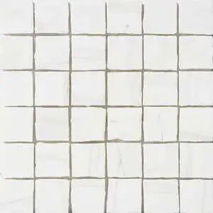 Bianco Dolomiti Honed Hand Clipped Marble Mosaic