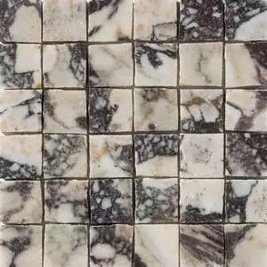 Calacatta Viola Honed Hand Clipped Marble Mosaic