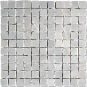 Glacier Honed Hand Clipped 1x1 Marble Mosaic